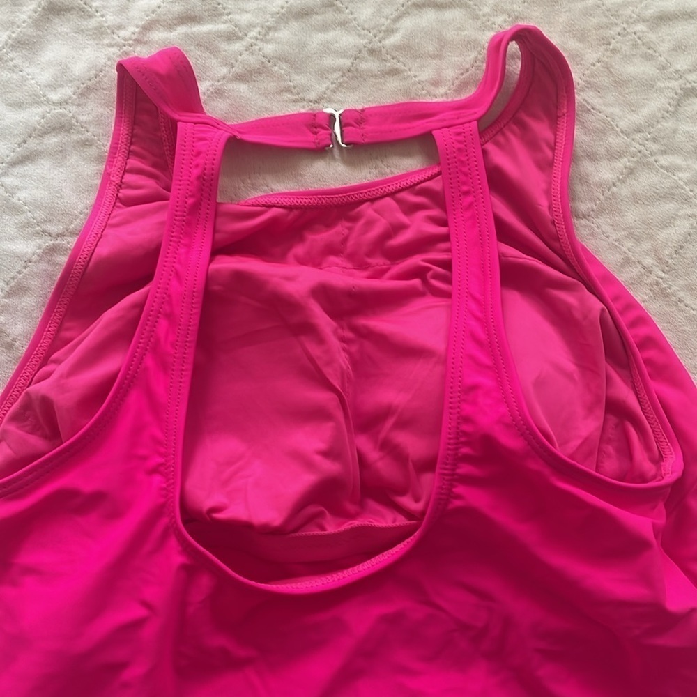 Holipick High Neck Tankini Top Bathing Suit Tops for Tummy Control size M A83 - Picture 4 of 8